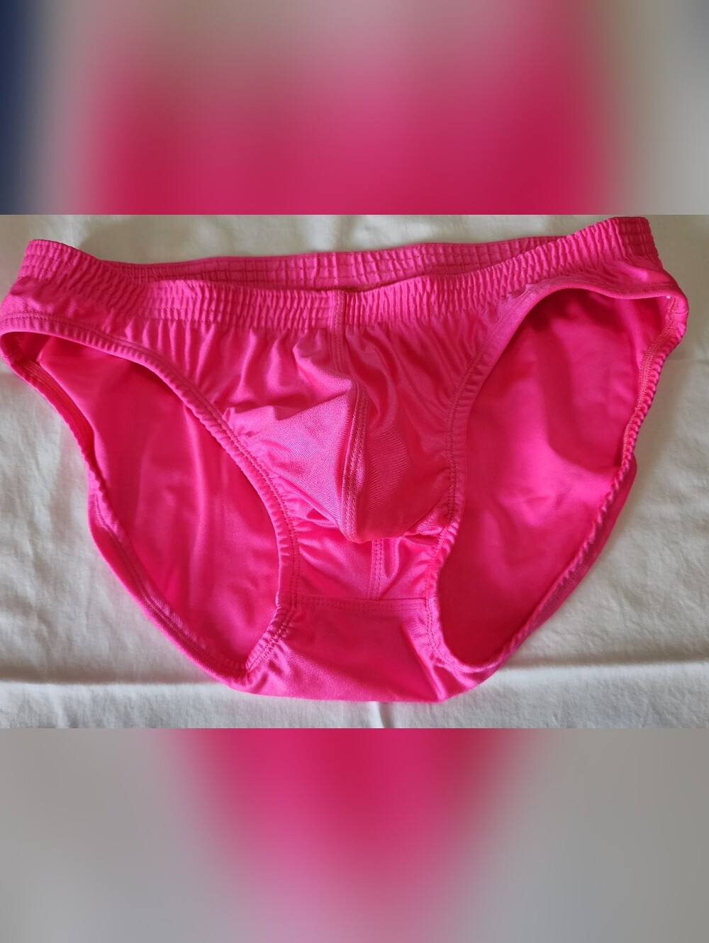Bright Hot Pink Men's Bikin Swimi Briefs